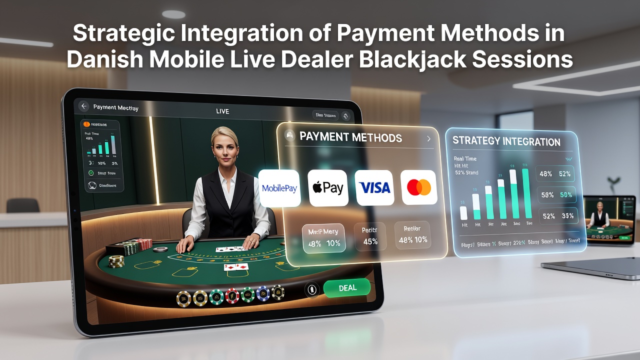 Detaljeret visning af mobil blackjack grænseflade med betalingsintegration